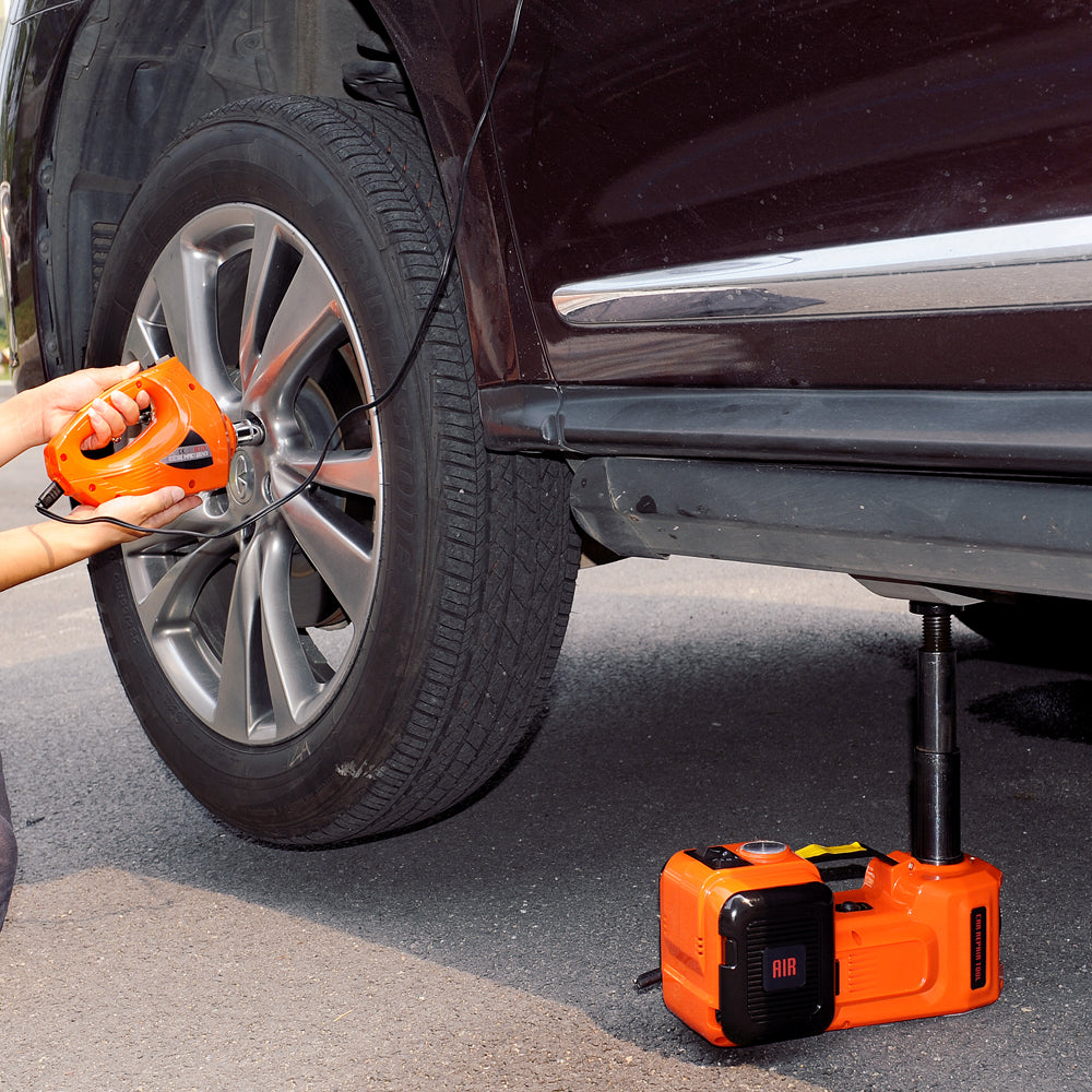 3-Function Emergency Auto Electric Hydraulic Jack Portable