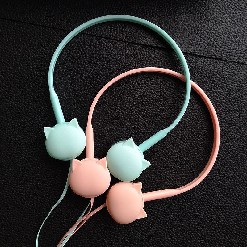 Headphones Lovely Face Cat Music Stereo 3.5MM