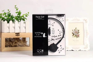 Headphones Lovely Face Cat Music Stereo 3.5MM