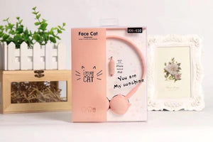 Headphones Lovely Face Cat Music Stereo 3.5MM