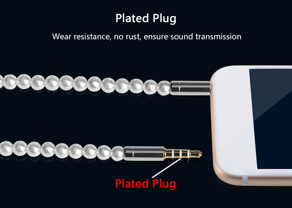 Pearl Necklace Earphone In-Ear