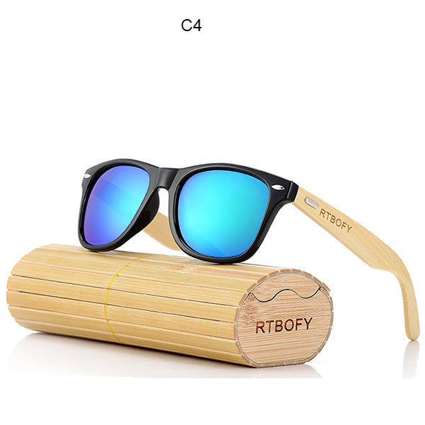 RTBOFY Bamboo Wood Sunglasses
