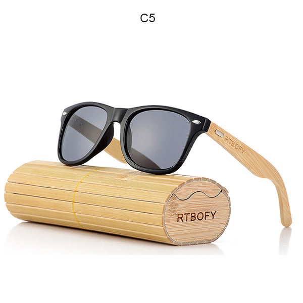 RTBOFY Bamboo Wood Sunglasses