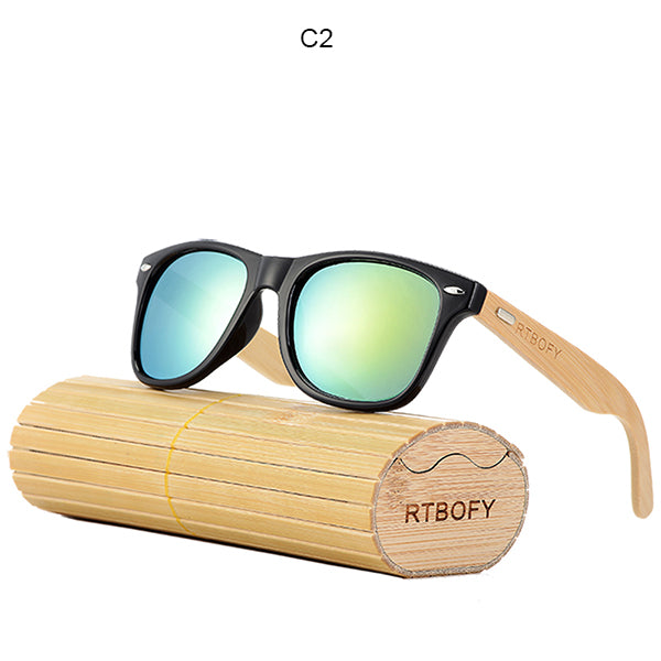 RTBOFY Bamboo Wood Sunglasses
