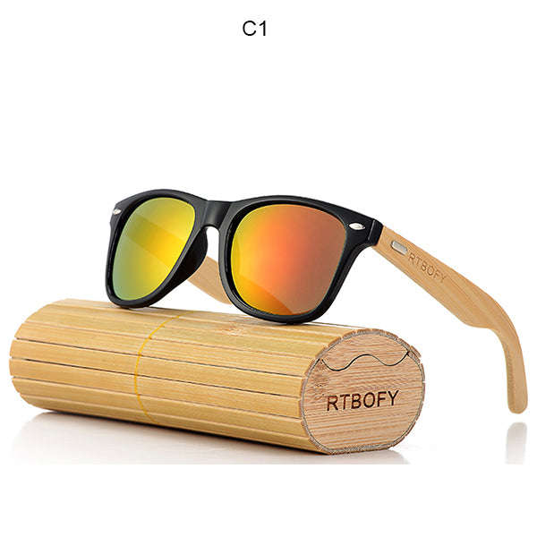 RTBOFY Bamboo Wood Sunglasses