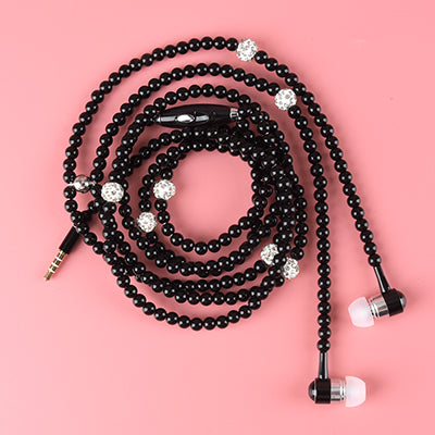 Pearl Necklace Earphone In-Ear
