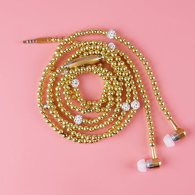 Pearl Necklace Earphone In-Ear