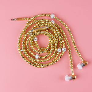 Pearl Necklace Earphone In-Ear
