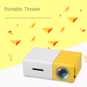 LED Portable Projector 500LM 3.5mm HDMI USB support 1080p