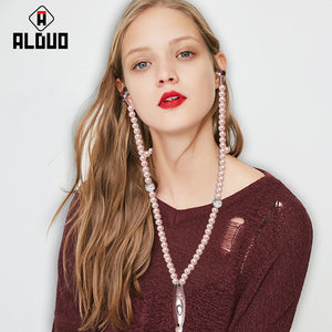 Pearl Necklace Earphone In-Ear