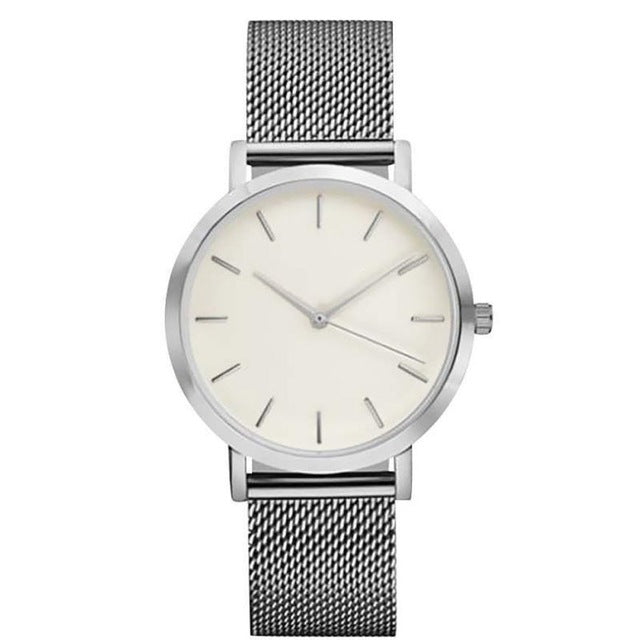 Fashion Women Crystal Stainless Steel Analog Quartz Wrist Watch Bracelet